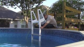 How to put together an above ground pool ladder