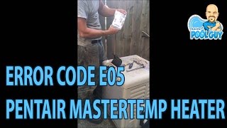 EO5 Stack Flue Sensor on a Pentair Mastertemp Heater - How to fix it