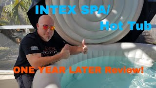 INTEX Spa and HOT TUB! 1 YEAR LATER!