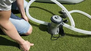 (How to) Install Water Filter to BESTWAY Fast Set Pool - Summer 2020
