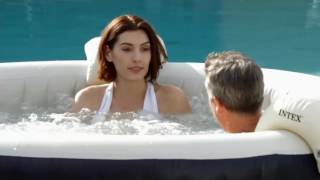 Intex Pure Spa Portable Hot Tub w/ Headrest & Extra Filters on QVC