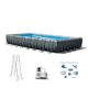 Intex 32′ x 16′ x 52″ Rectangular Ultra XTR Frame Outdoor Above Ground Swimming Pool
