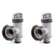 Intex Above Ground Plunger Valves with Gaskets & Nuts Replacement Part (2 Pack)